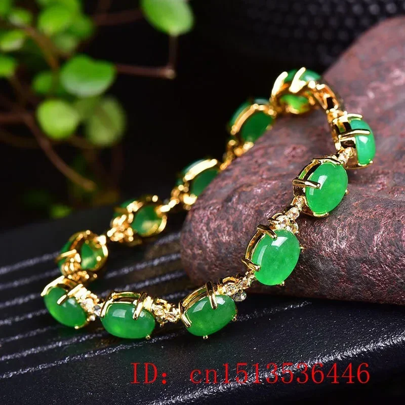 Natural Green Jade Agate LOVE  - Bracelets recension och pris