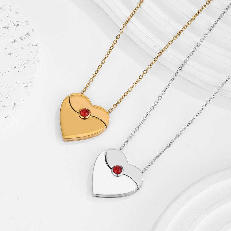 Letdiffery Personalized Heart  - Heart Locket Necklace Photo recension och pris
