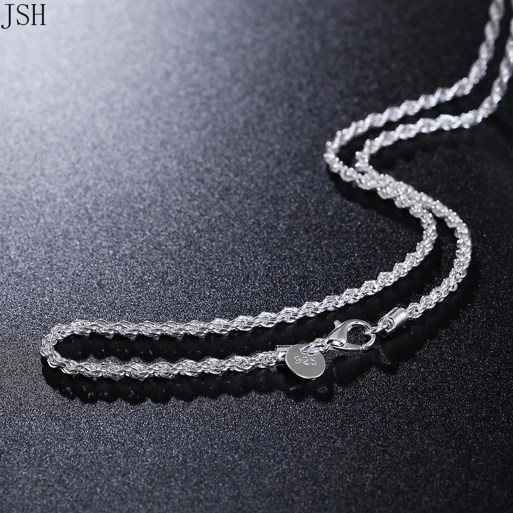40-60cm wholesale 925 Sterling - 925 Sterling Silver Chain Necklace Men recension och pris