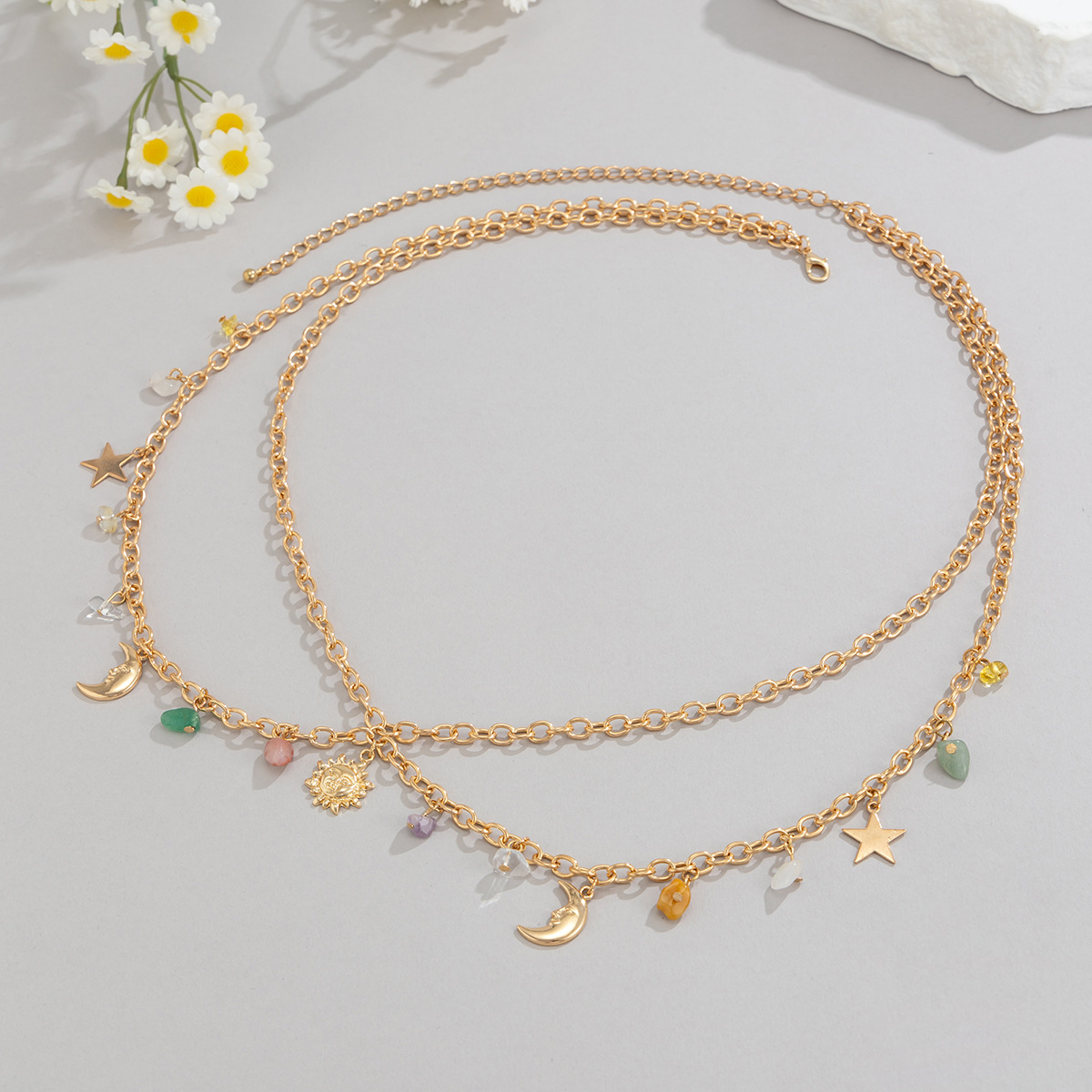 Boho Star Moon Sun Pendant Wai - Body Jewelry recension och pris