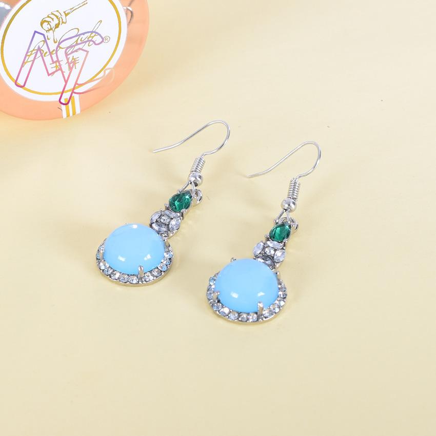 Blue Natural Jade Earrings Vin - Earrings recension och pris