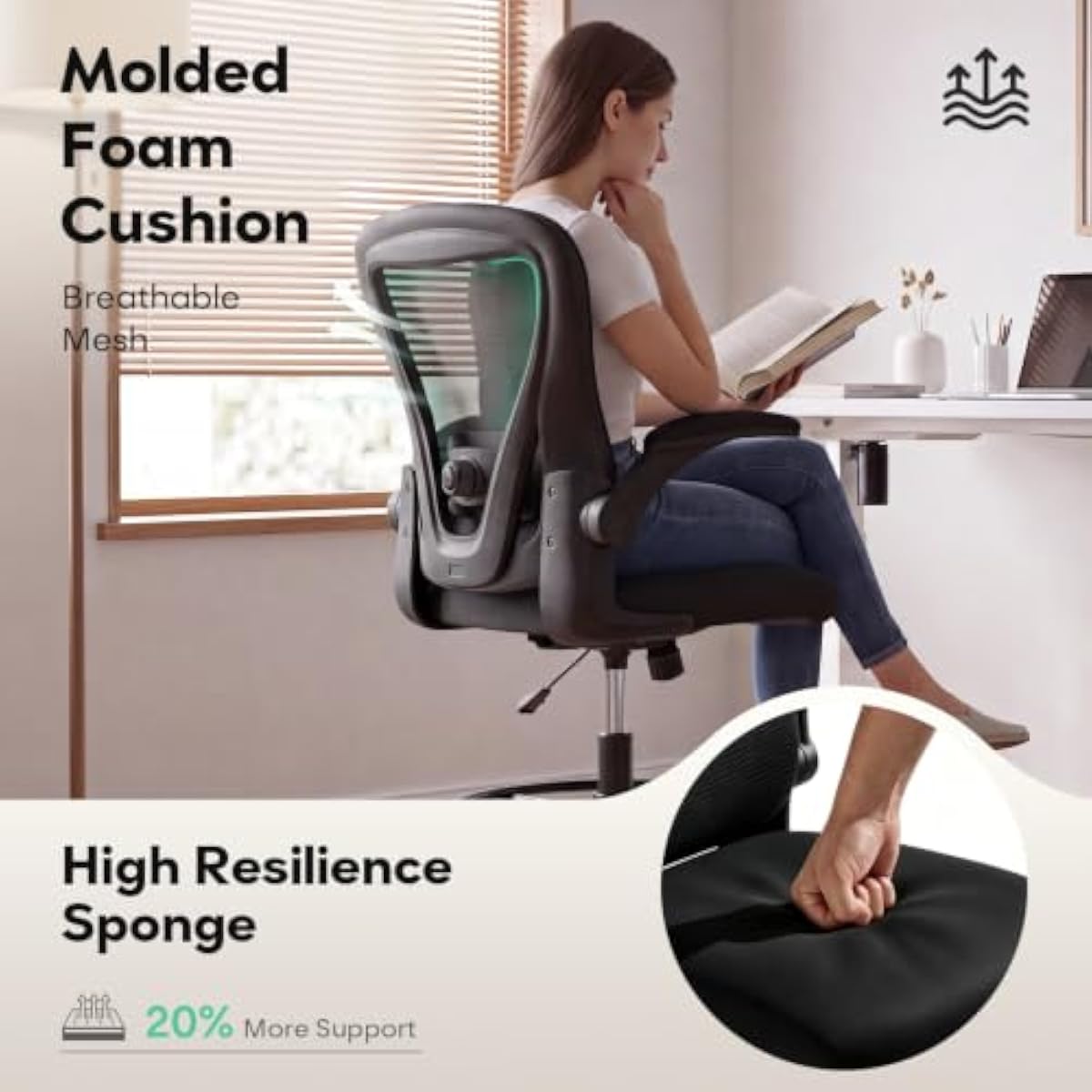 Ergonomic Tall Drafting Seat w - Rings recension och pris