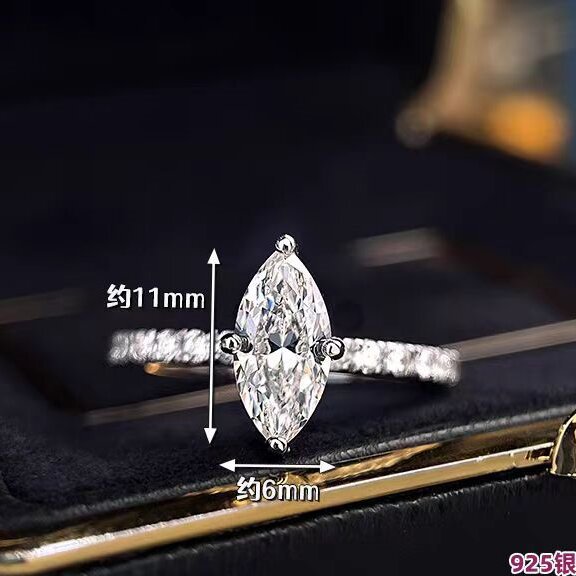 Luxury Real 1 Carat D Color Ma - Moissanite Engagement Ring 1 Carat recension och pris