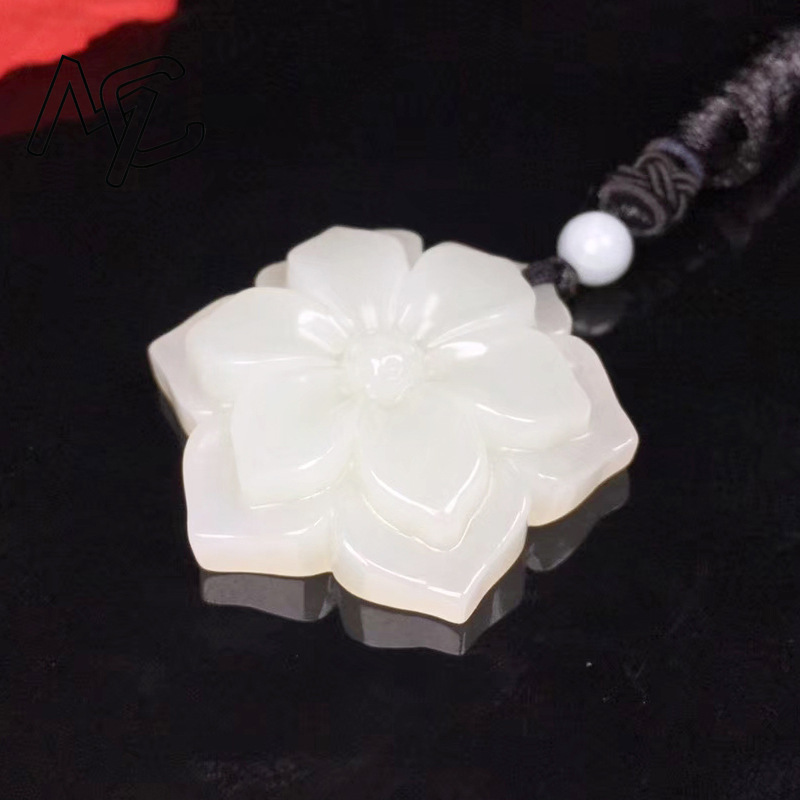 Natural Chinese White Jade Pen - Necklaces recension och pris