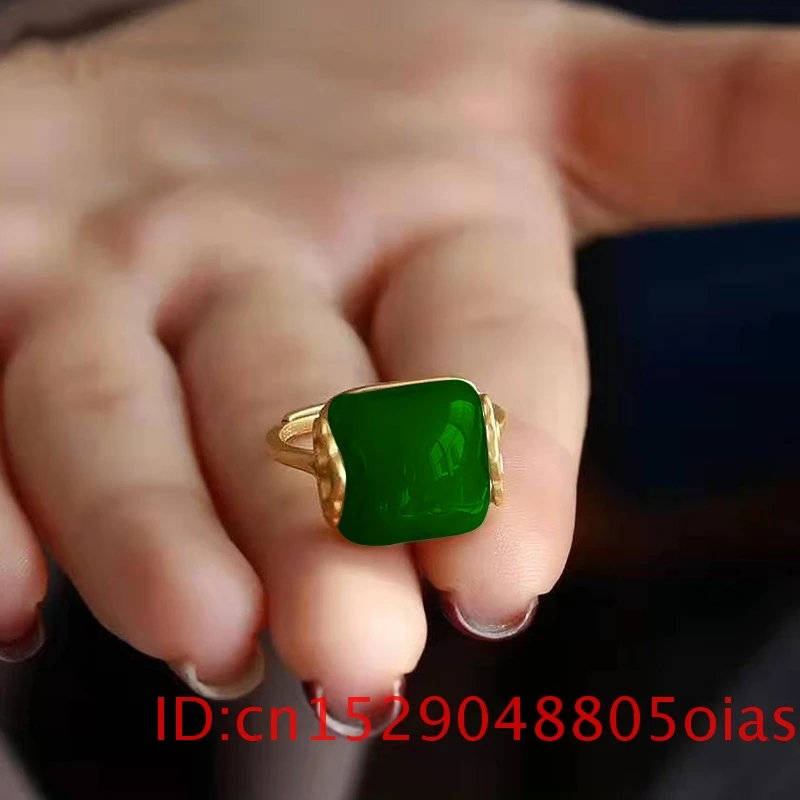 Natural Hetian Jade Ring Fashi - Rings recension och pris